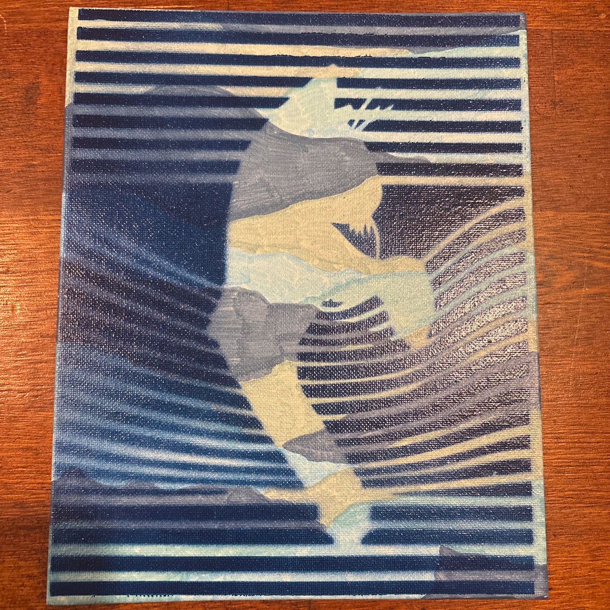 Cat Peeking Painting