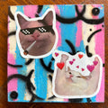 Trans cat silly sticker art
