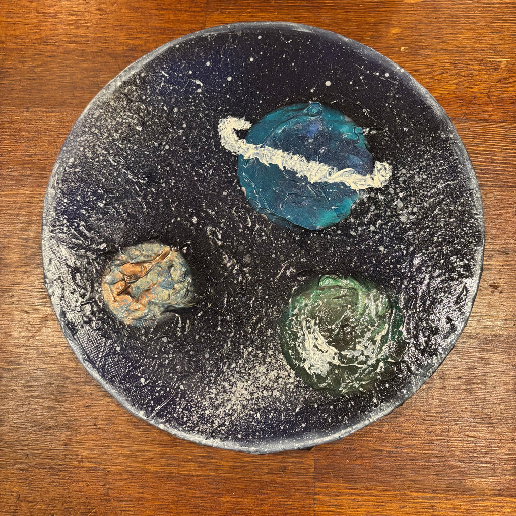 Textured Planet Painting