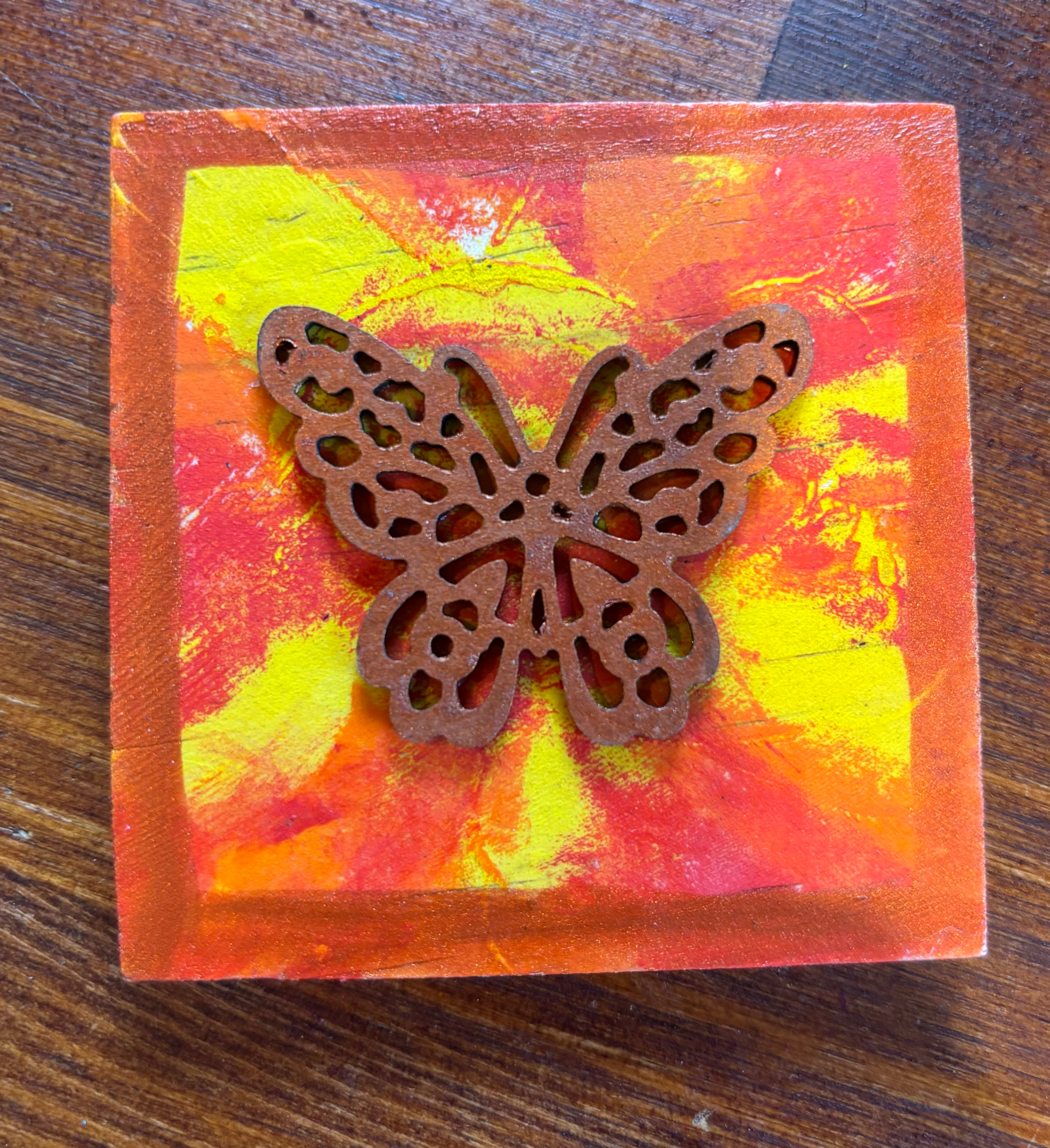 Small butterfly painting