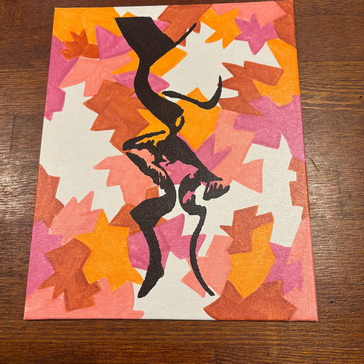 Kissing women painting