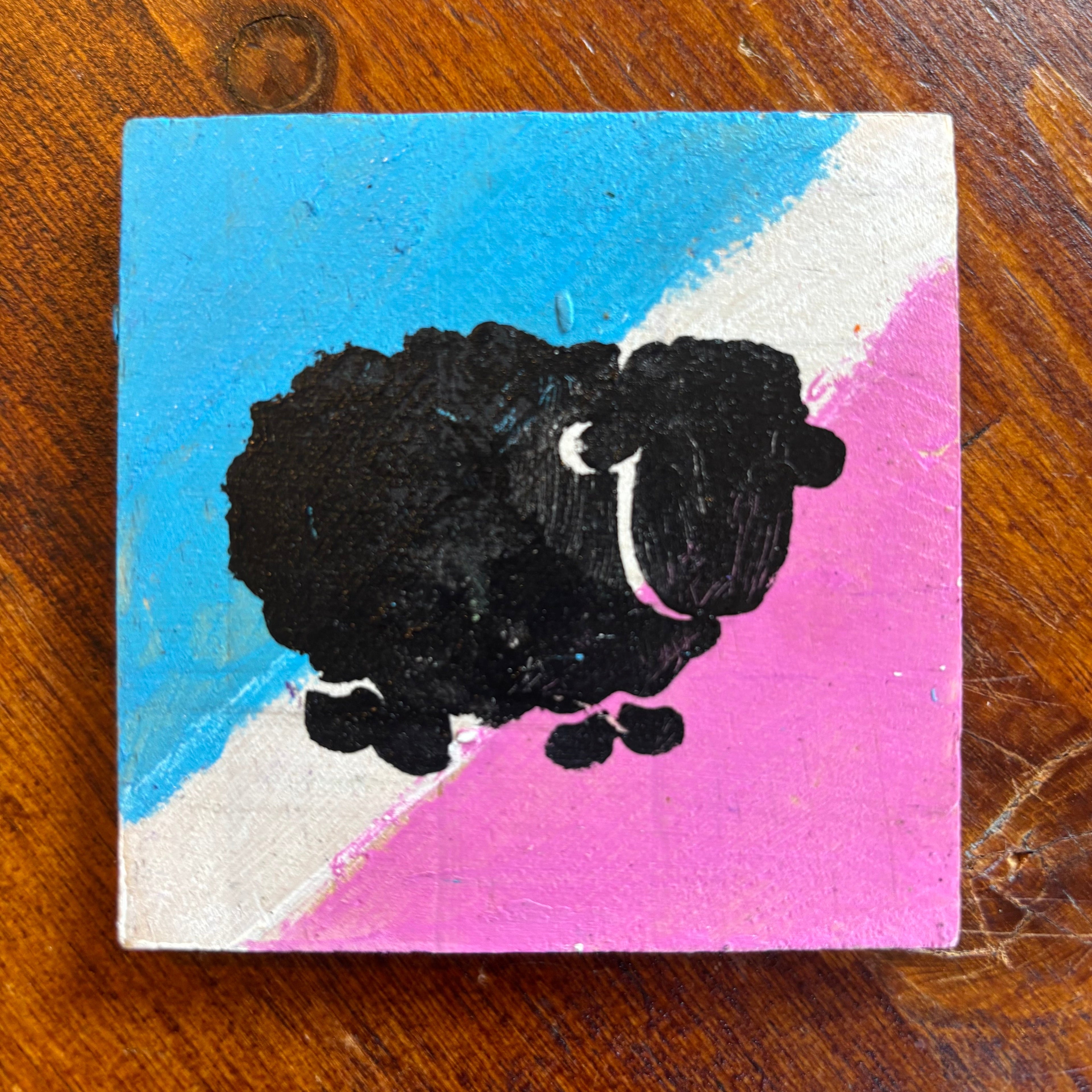 Black sheep painting