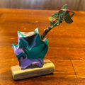 Korok Clay Sculpture Purple and Green