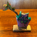 Korok Clay Sculpture Purple and Green