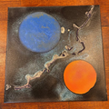 Space mixed media painting