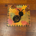 Simple Snail Painting on Wood
