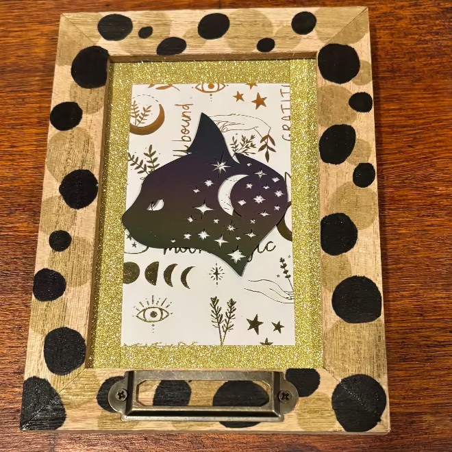 Cosmic Cat Framed Art